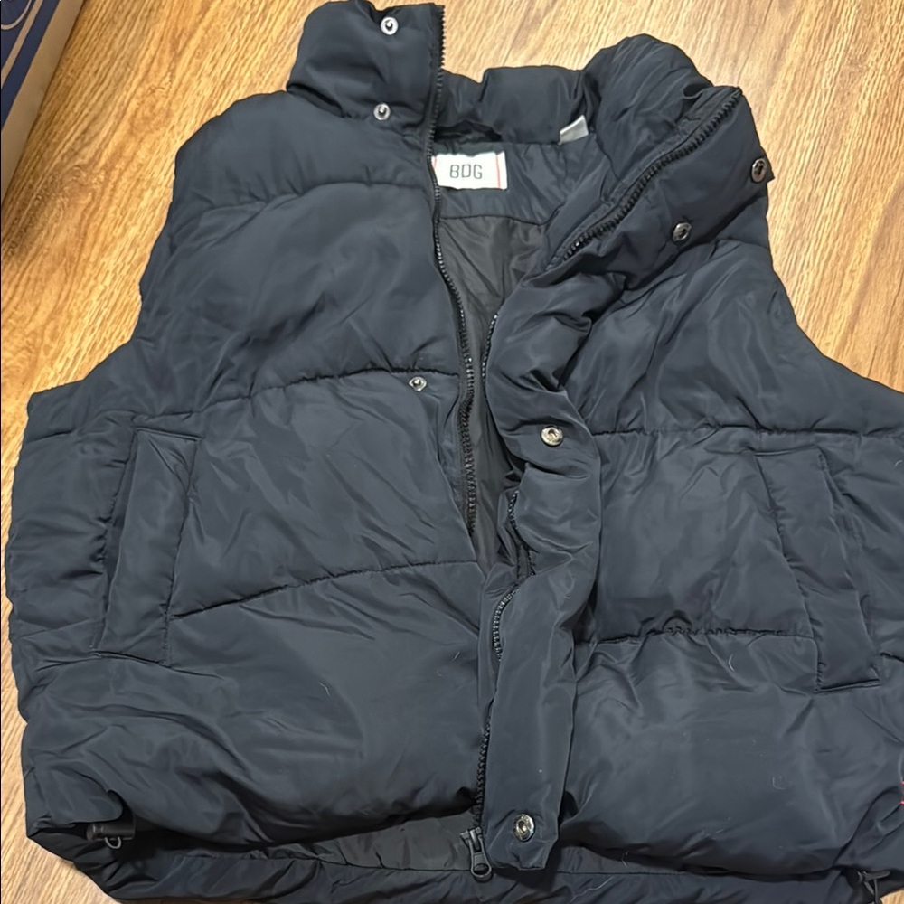 Urban Outfitters Black Puffer Vest